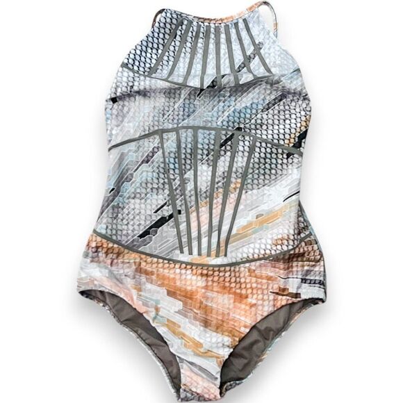 La Perla Mesh Paneled Jaisalmer One Piece Swimsuit Size 40 US 12 - Picture 2 of 11